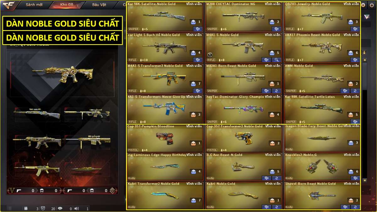 shop acc cf uy tin gia re