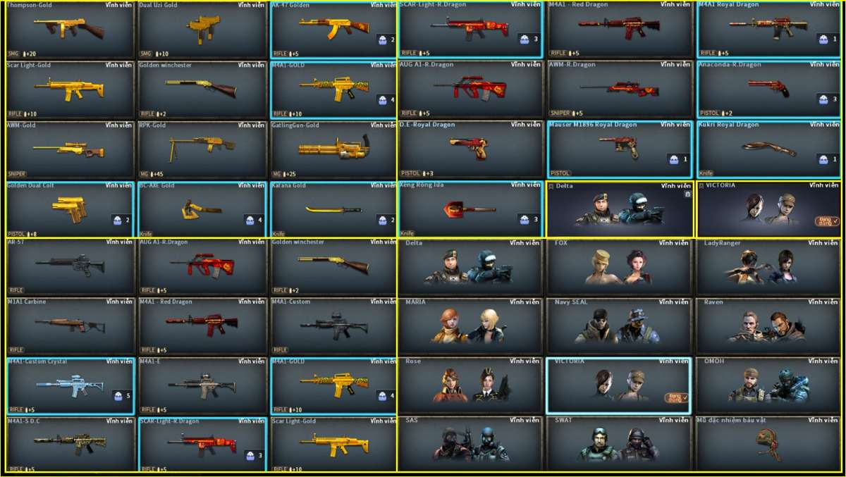 shop acc cf uy tin gia re