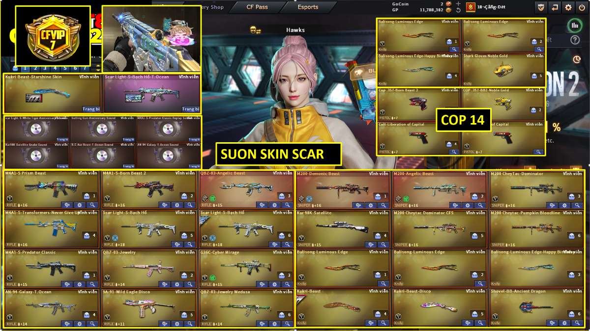 shop acc cf uy tin gia re