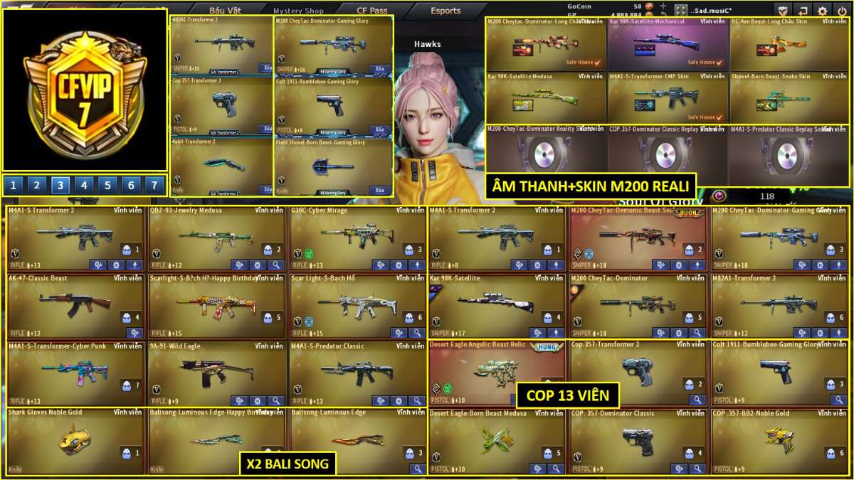 shop acc cf uy tin gia re