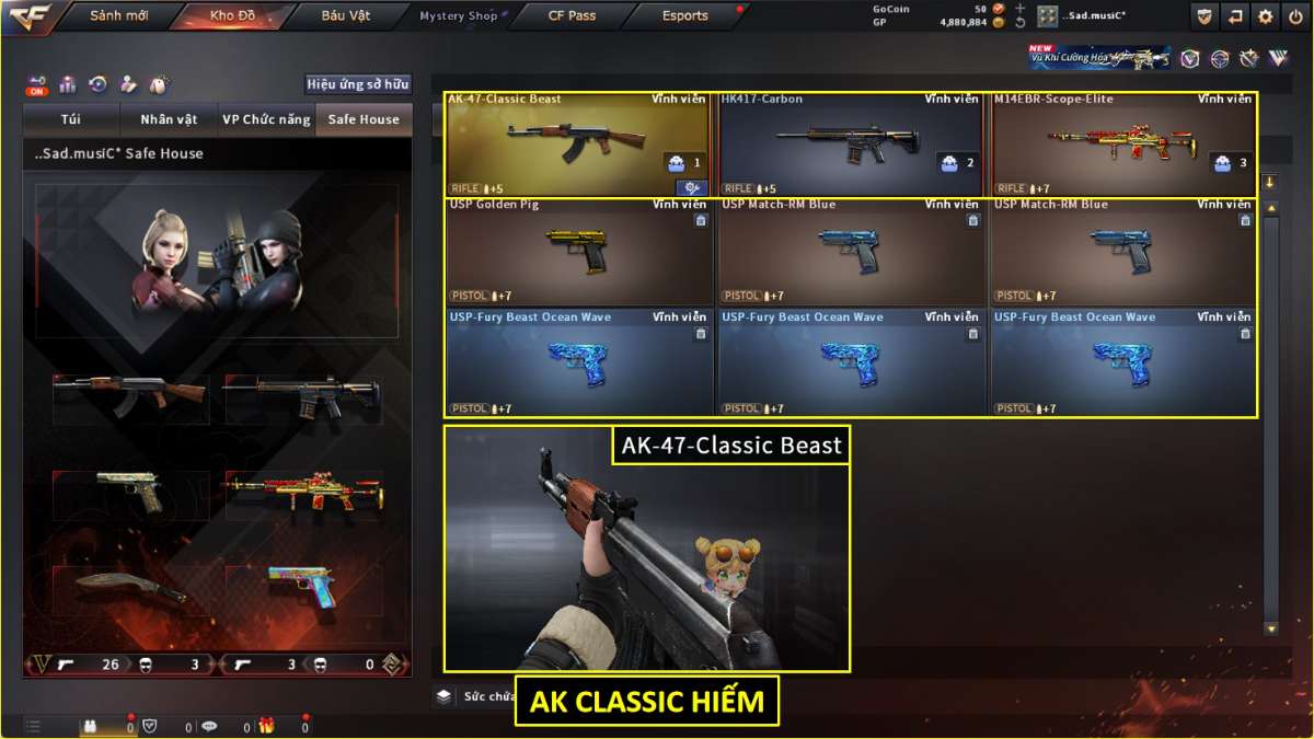 shop acc cf uy tin gia re