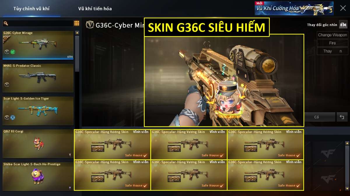 shop acc cf uy tin gia re