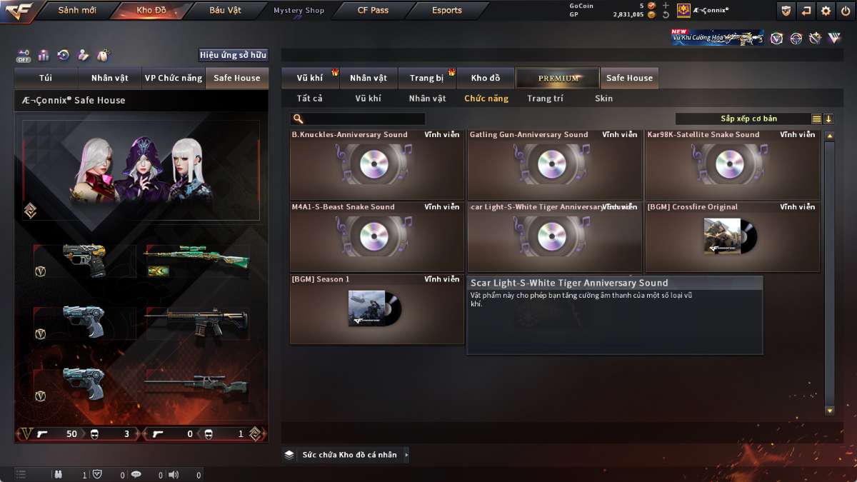 shop acc cf uy tin gia re