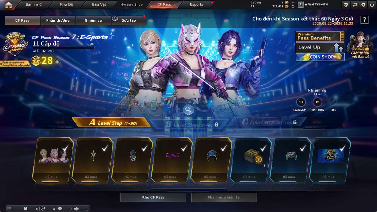shop acc cf uy tin gia re