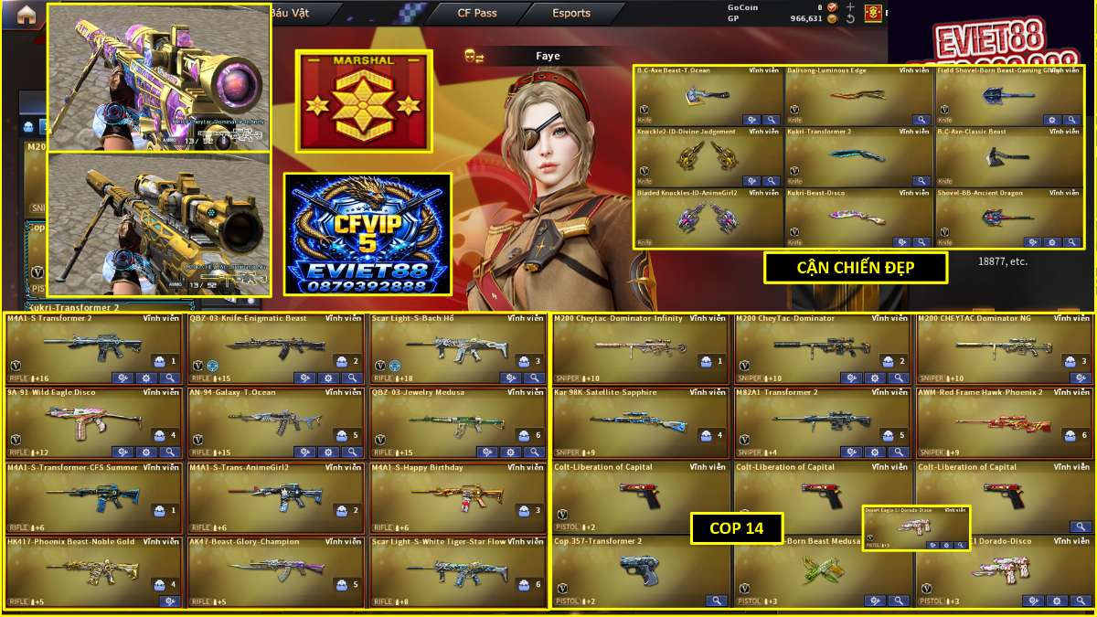 shop acc cf uy tin gia re