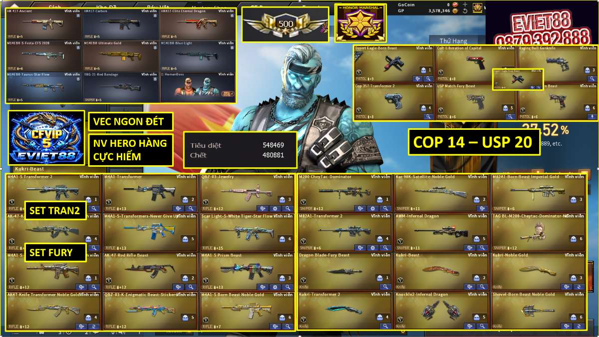 shop acc cf uy tin gia re