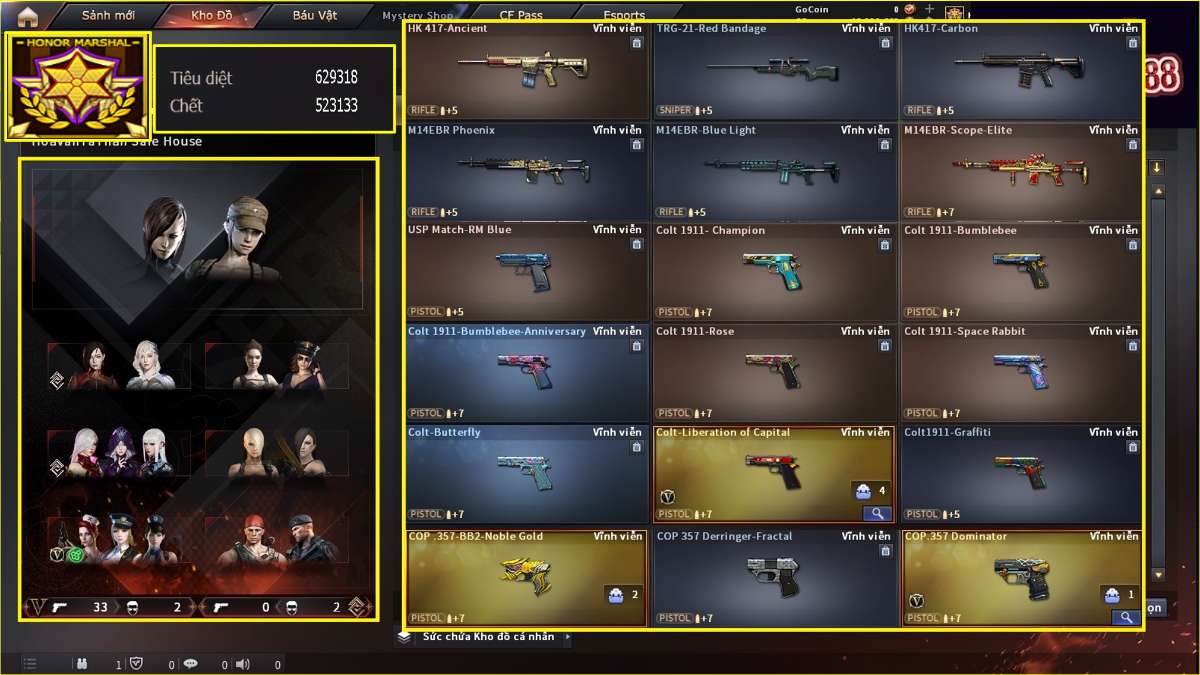 shop acc cf uy tin gia re