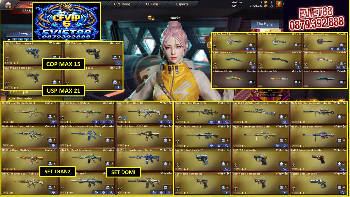 shop acc cf uy tin gia re