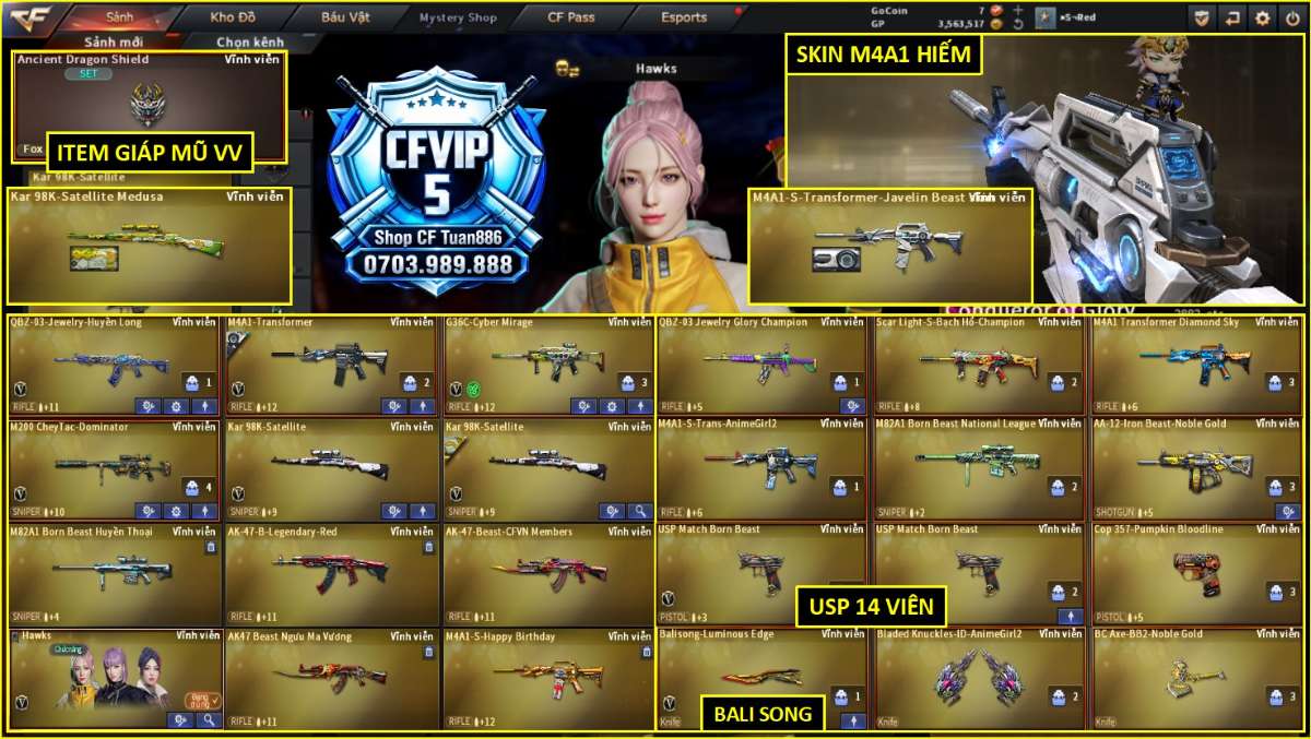 shop acc cf uy tin gia re