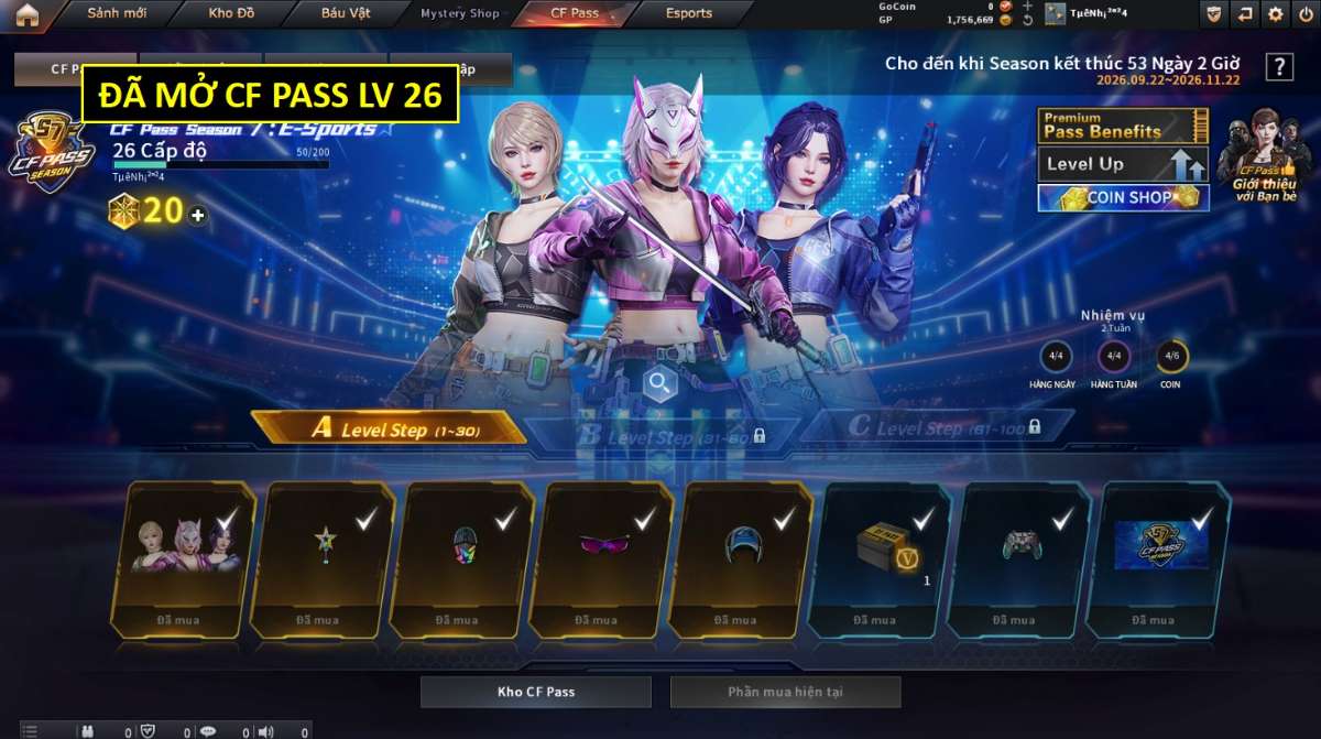shop acc cf uy tin gia re