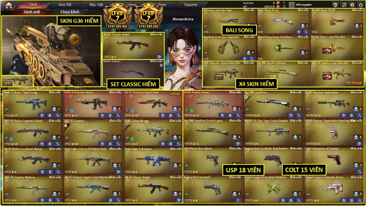 shop acc cf uy tin gia re