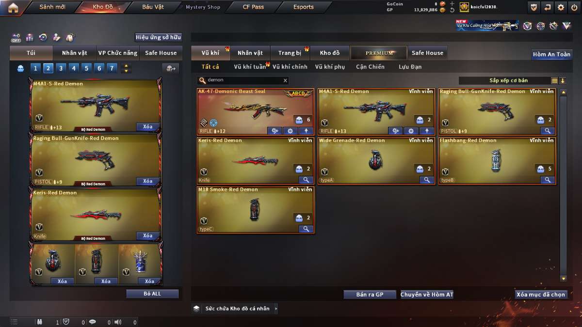 shop acc cf uy tin gia re