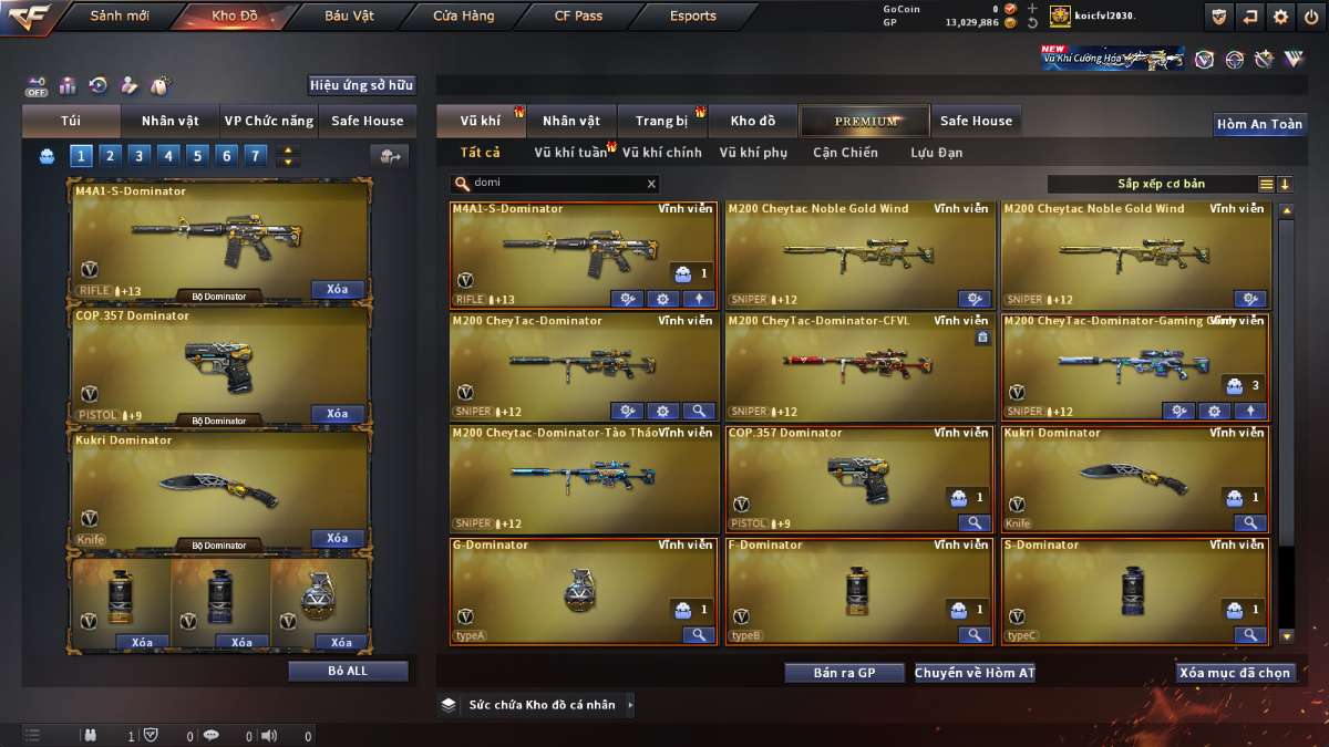 shop acc cf uy tin gia re