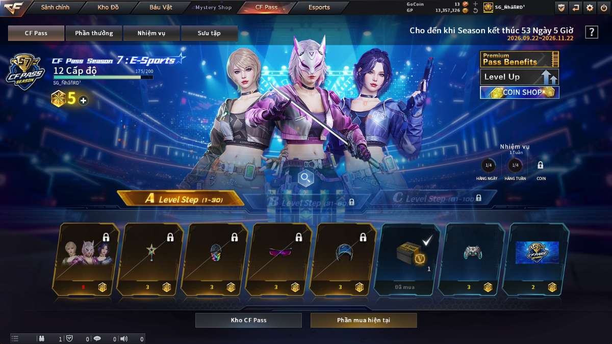 shop acc cf uy tin gia re