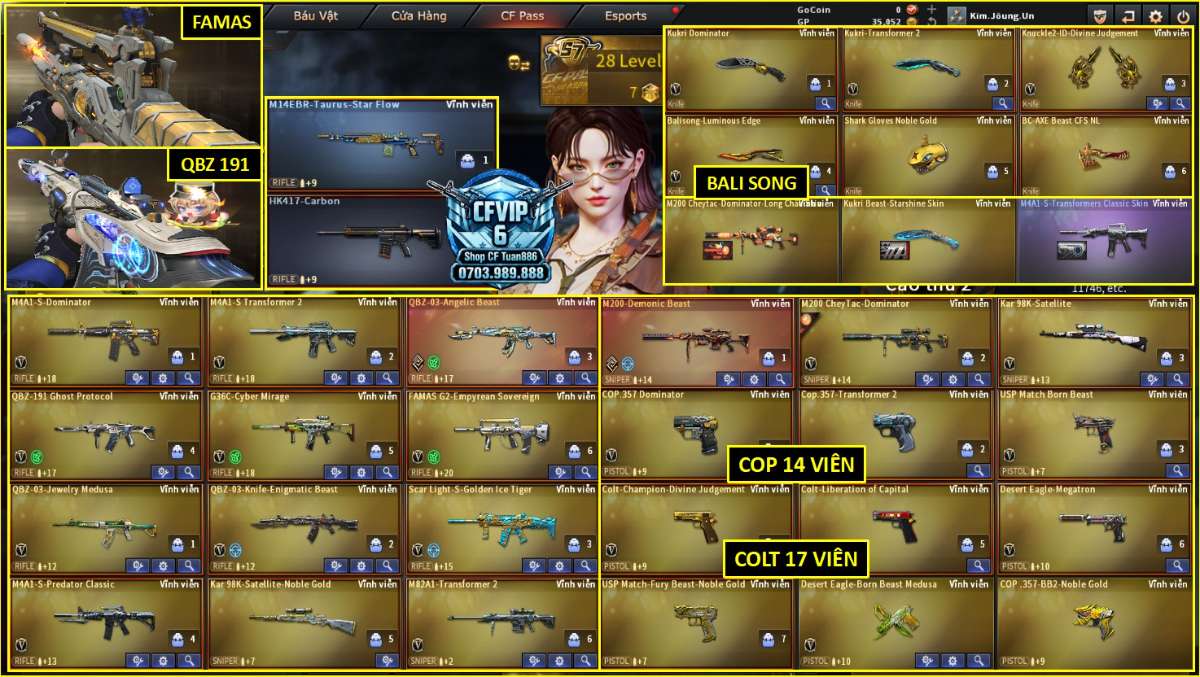 shop acc cf uy tin gia re
