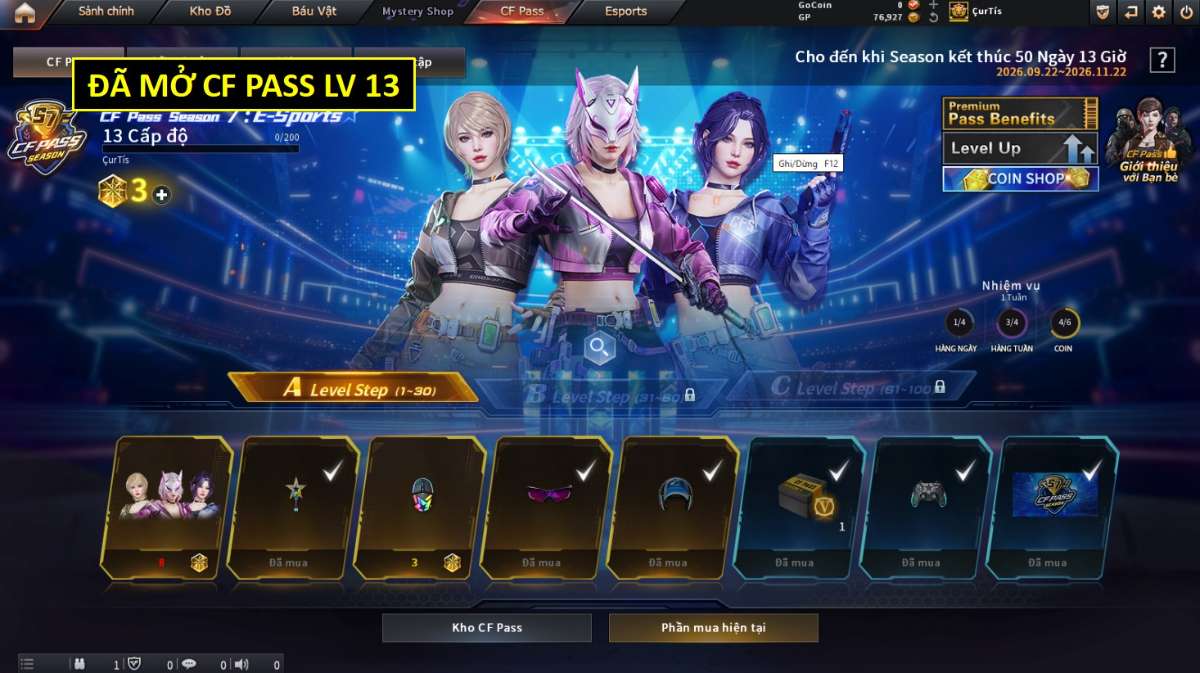 shop acc cf uy tin gia re