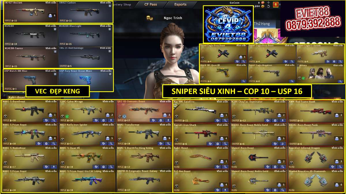 shop acc cf uy tin gia re
