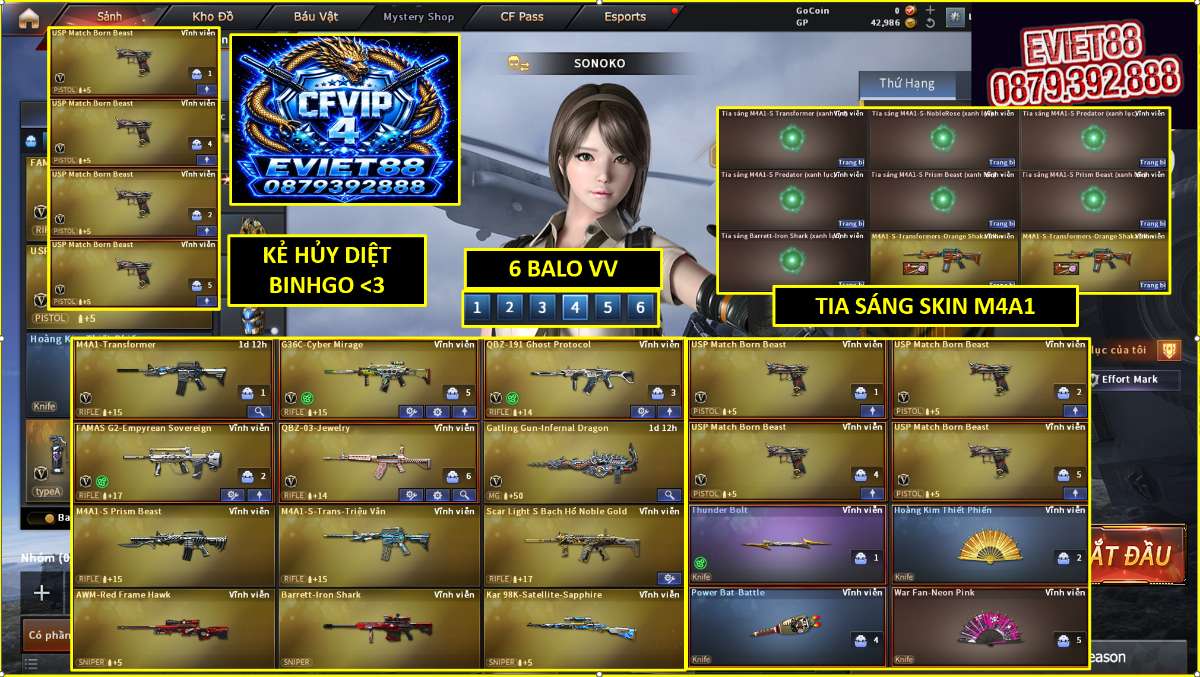 shop acc cf uy tin gia re