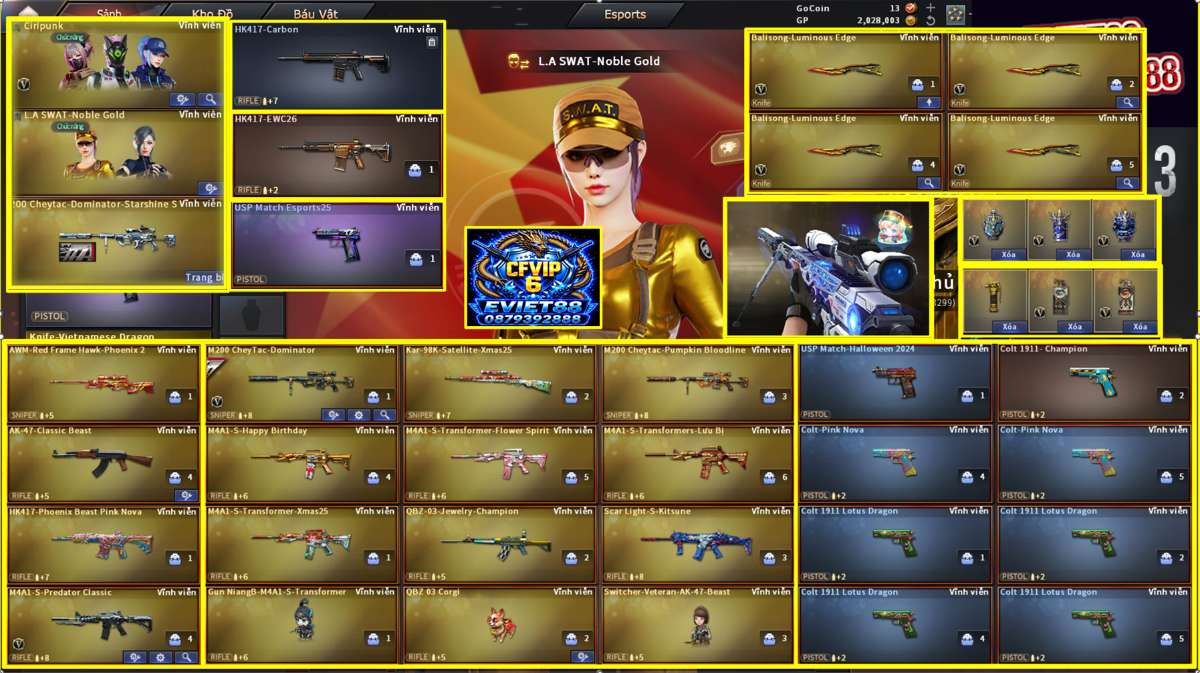 shop acc cf uy tin gia re