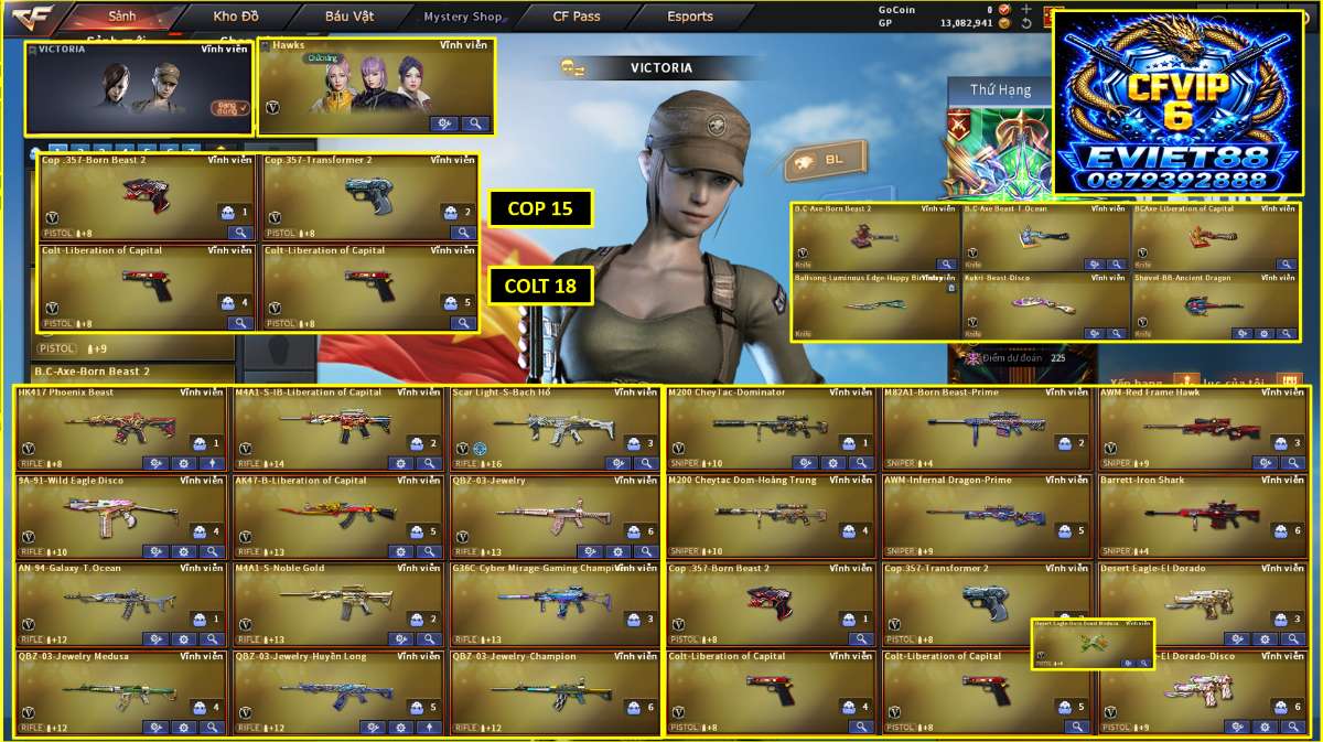 shop acc cf uy tin gia re