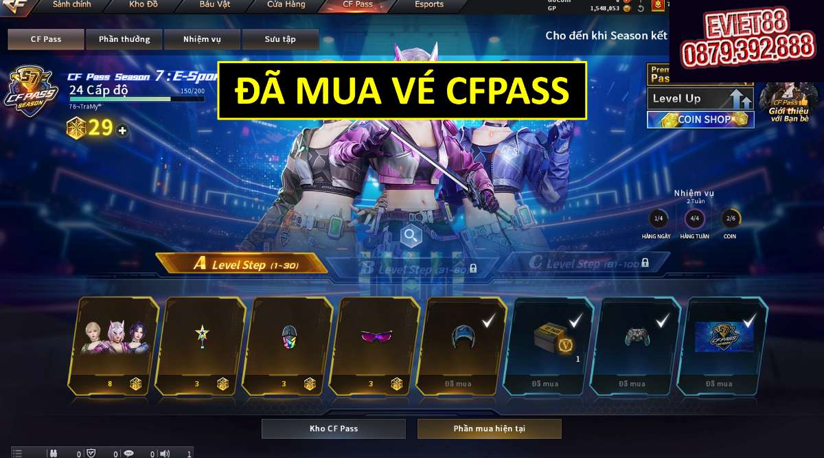 shop acc cf uy tin gia re