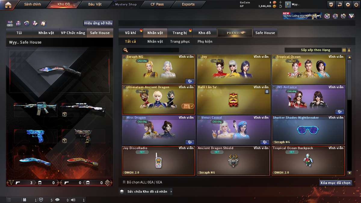 shop acc cf uy tin gia re