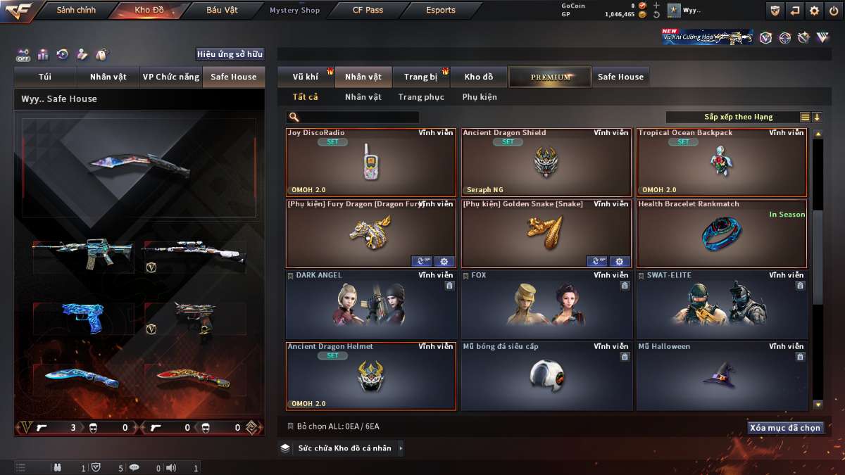 shop acc cf uy tin gia re
