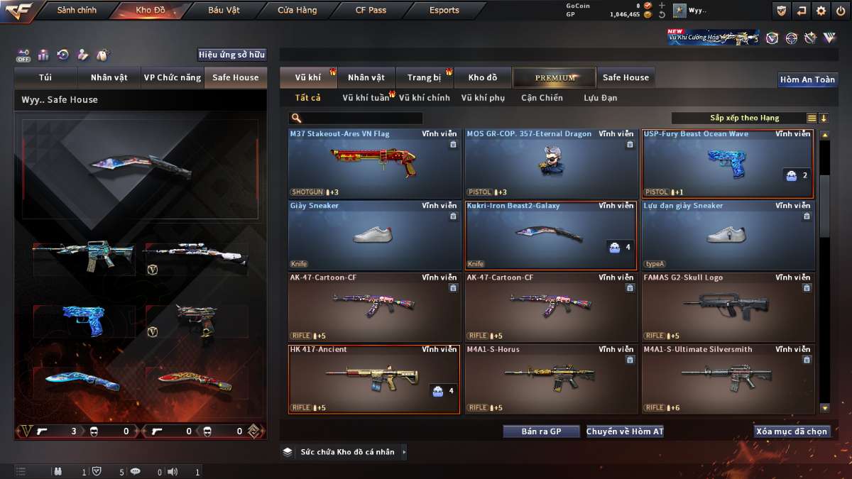 shop acc cf uy tin gia re