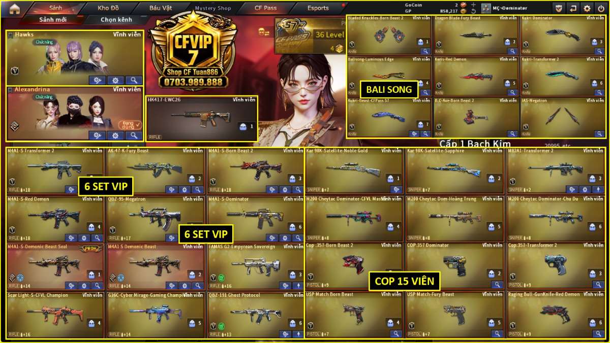shop acc cf uy tin gia re