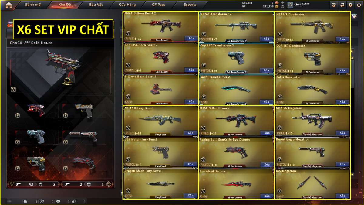 shop acc cf uy tin gia re