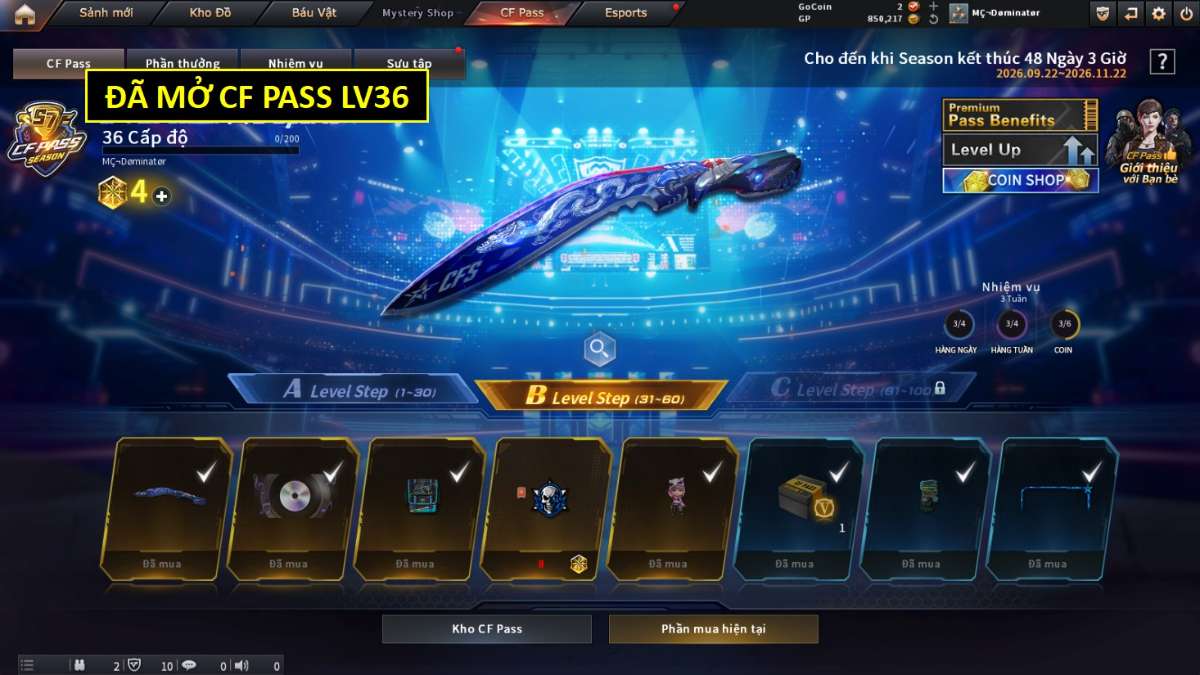 shop acc cf uy tin gia re