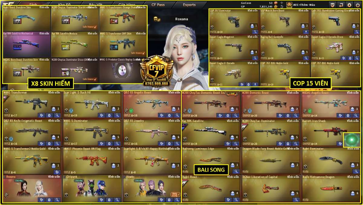 shop acc cf uy tin gia re