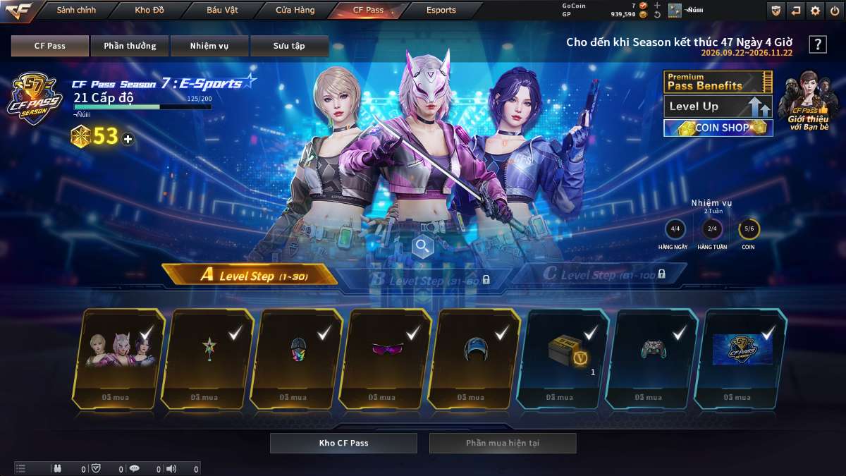 shop acc cf uy tin gia re