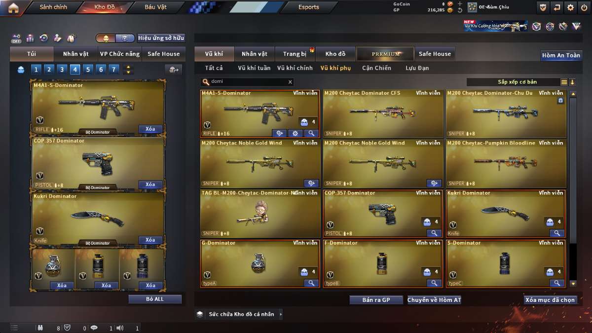 shop acc cf uy tin gia re