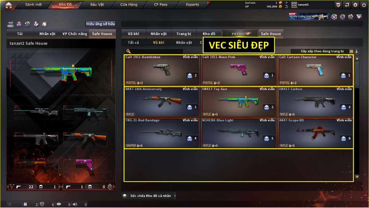 shop acc cf uy tin gia re