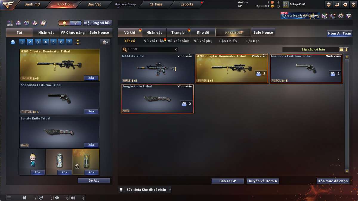 shop acc cf uy tin gia re