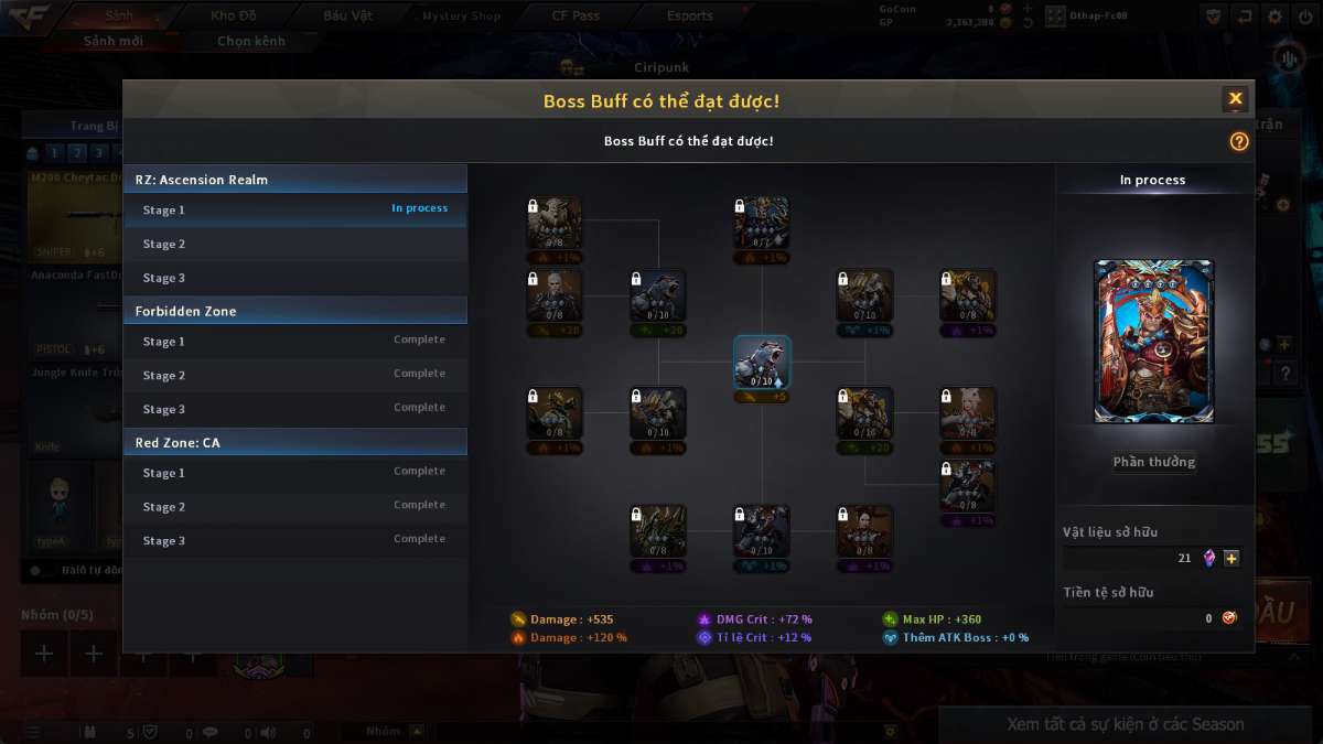 shop acc cf uy tin gia re