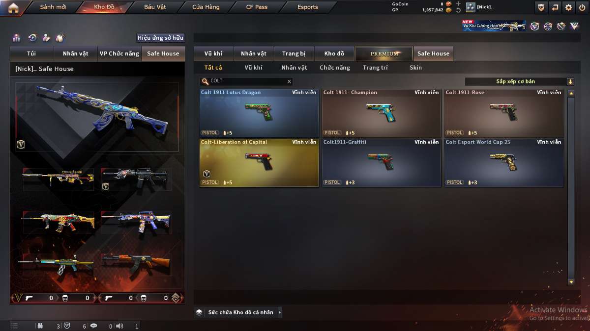 shop acc cf uy tin gia re