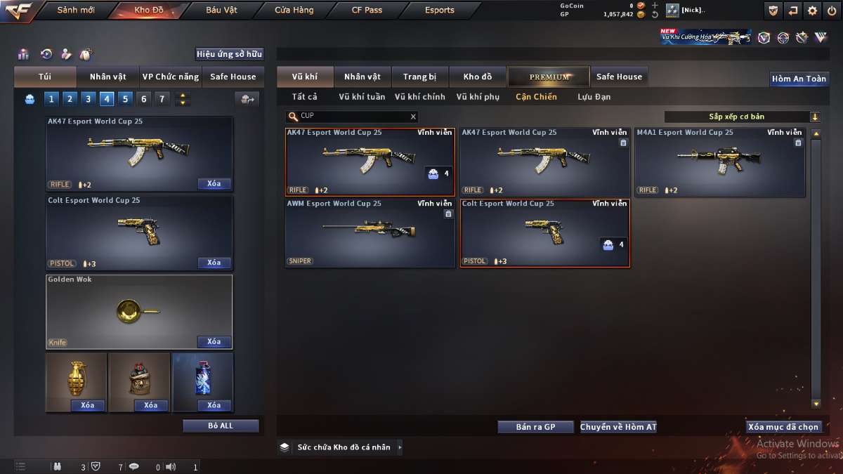 shop acc cf uy tin gia re